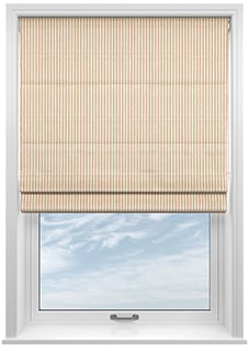 Ravelle Stripe, Muted Blush - Twist&Fit Roman Blind